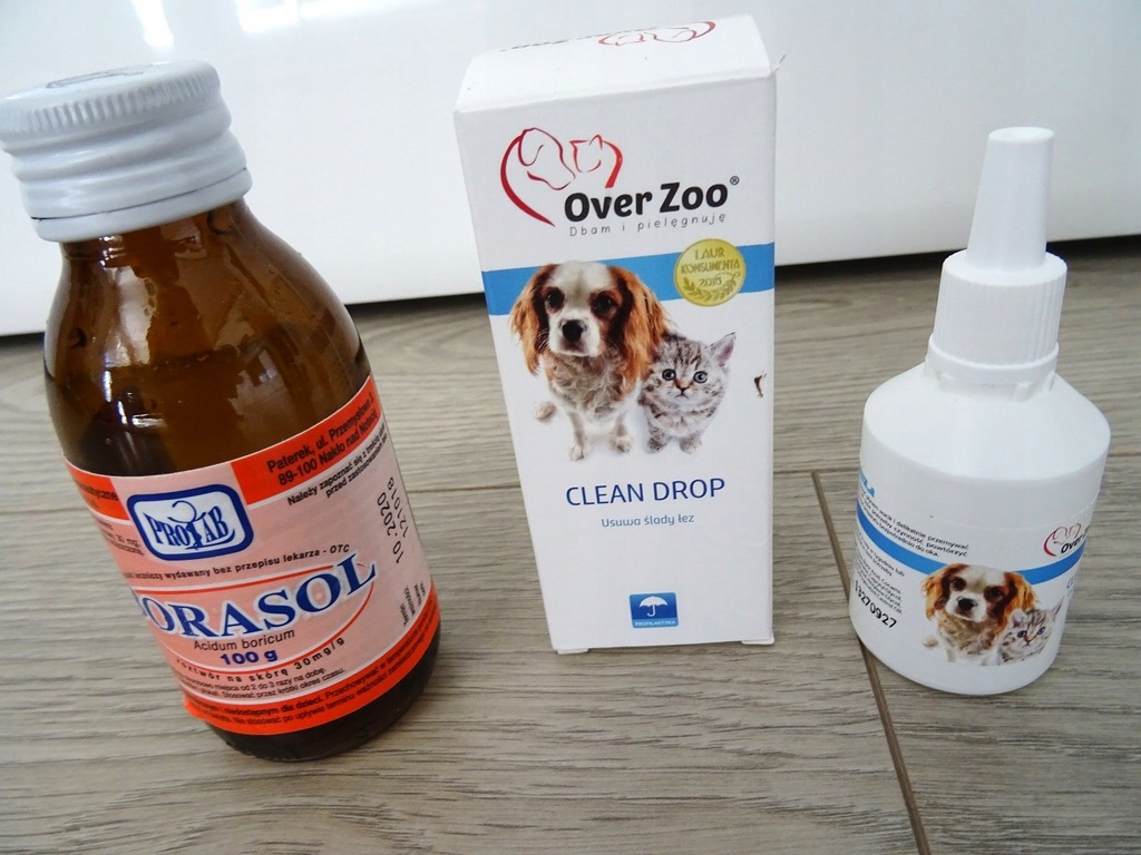 Over Zoo Clean Drop Usuwa ślady łez 40ml + BOROSOL