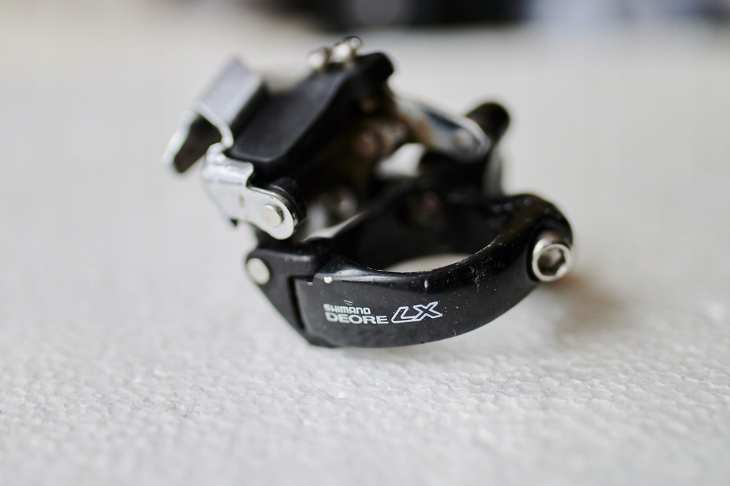 SHIMANO DEORE LX black przerzutka przednia retro FD-M560 obejma 31.8 g.ciąg