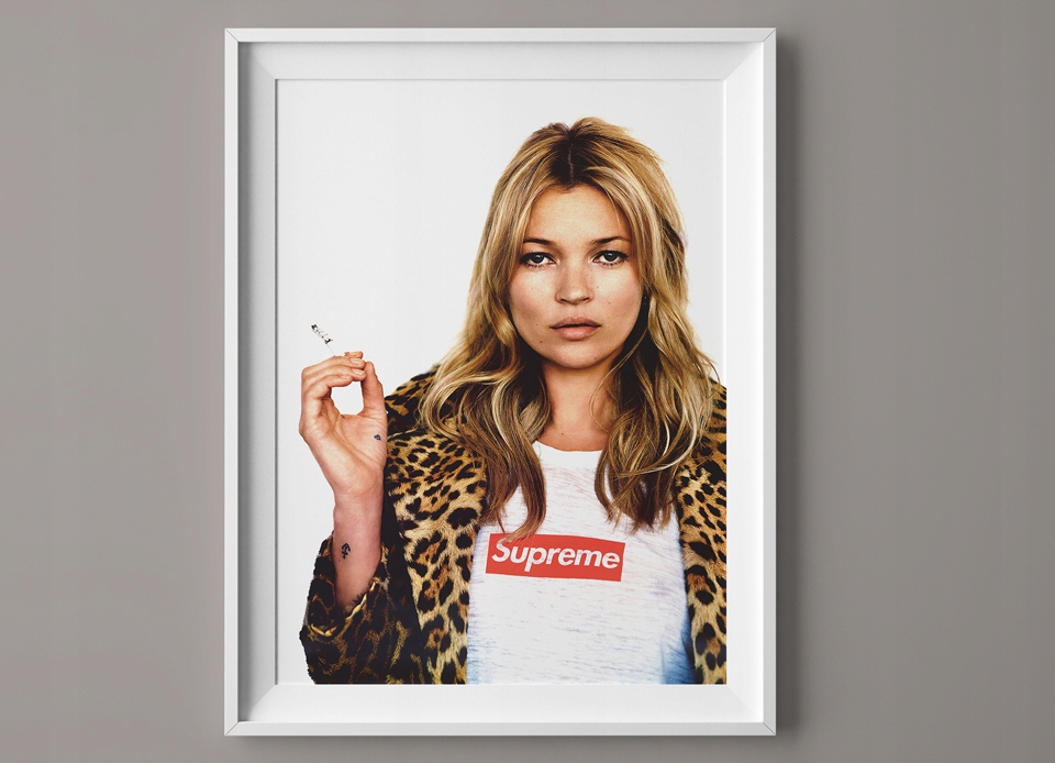 Plakat Kate Moss Supreme Poster A3 8563572904 oficjalne