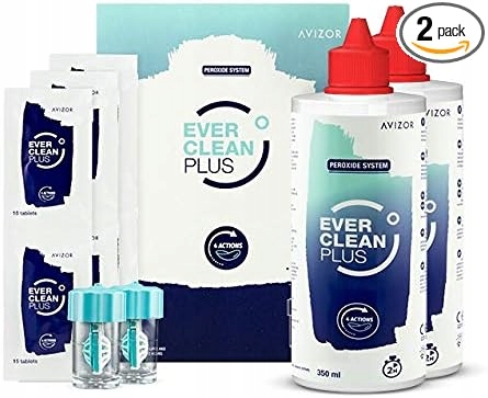 AVIZOR Ever Clean Plus 2x 350ml płyn do soczewek