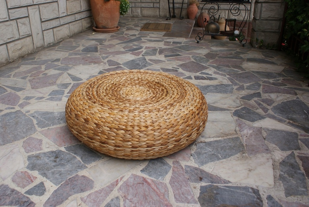 IKEA ALSEDA Stołek pufa 60x18cm włókno bananowca
