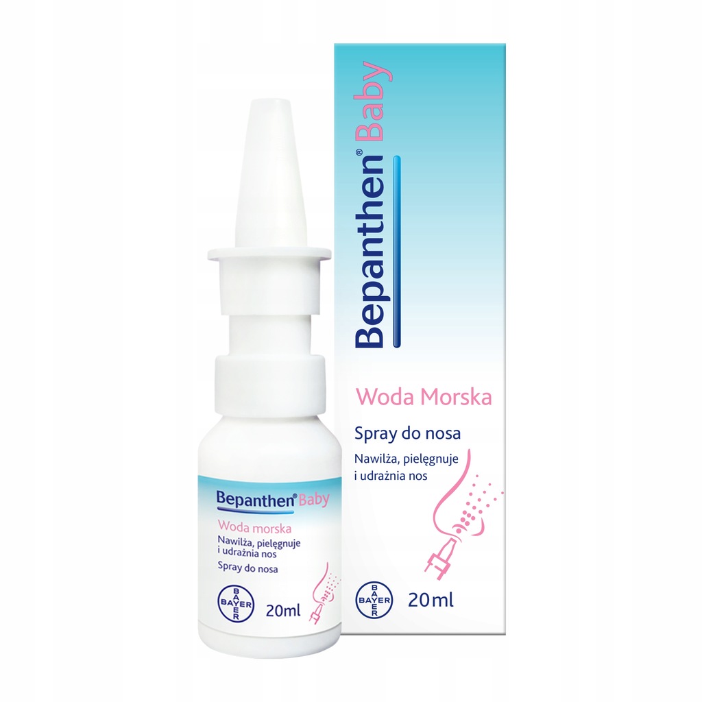 Bepanthen Baby Woda Morska Spray do nosa - 20ml