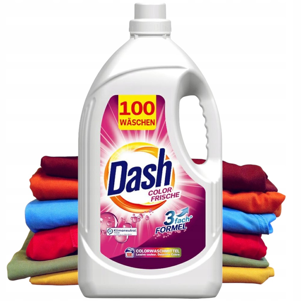 Dash Color Frische 5L 100 prań niemiecki żel płyn do prania kolorów