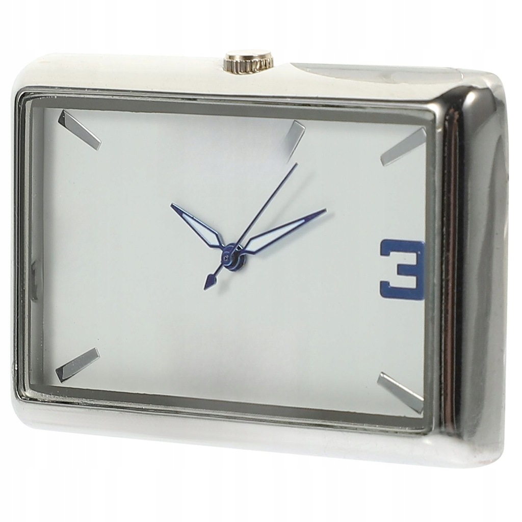 SMALL CLOCK SQUARE CAR CLOCK TINY STICK ON CAR CLOCK