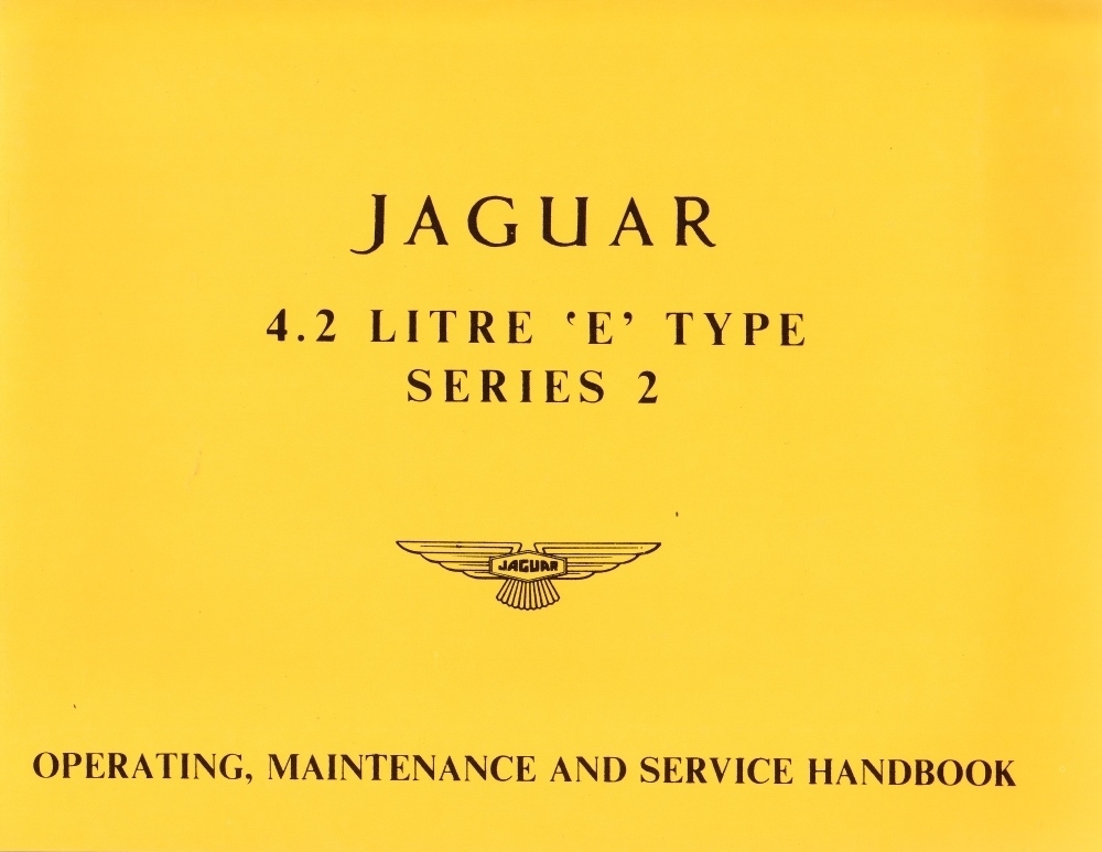 Jaguar E-type 4.2 (1968-1971) - instrukcja obsługi