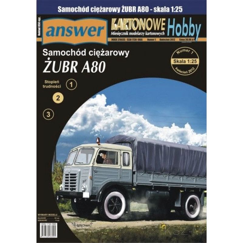 Answer 1/12 - Samochód ciężarowy Żubr A80 1:25