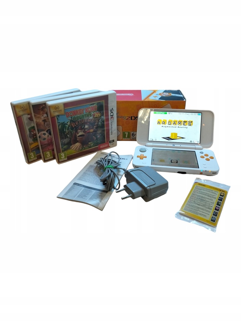 Konsola Nintendo New 2DS XL + 3 gry