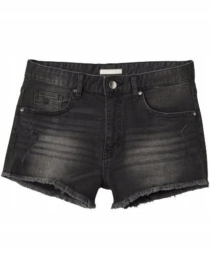 08H055 H&M__XXZ SZARE SPODENKI JEANS__S