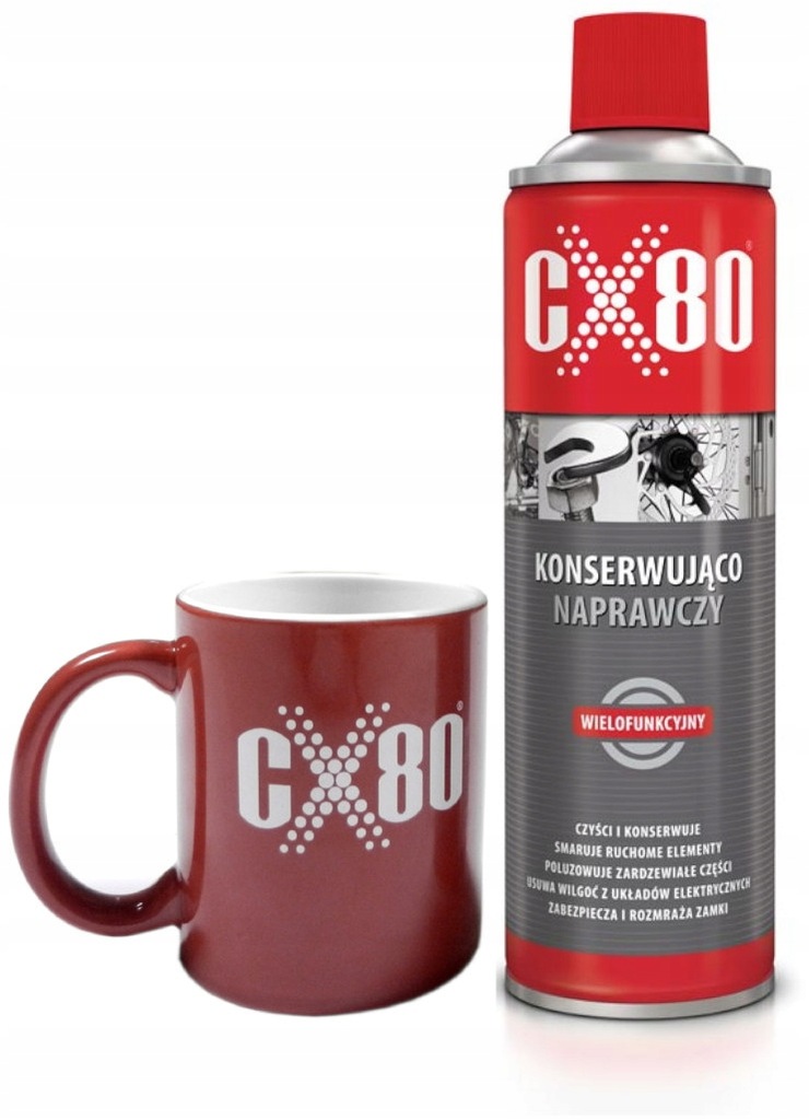 CX80 DUO SPRAY KONSERWUJĄCO NAPRAWCZY 500ml+ kubek