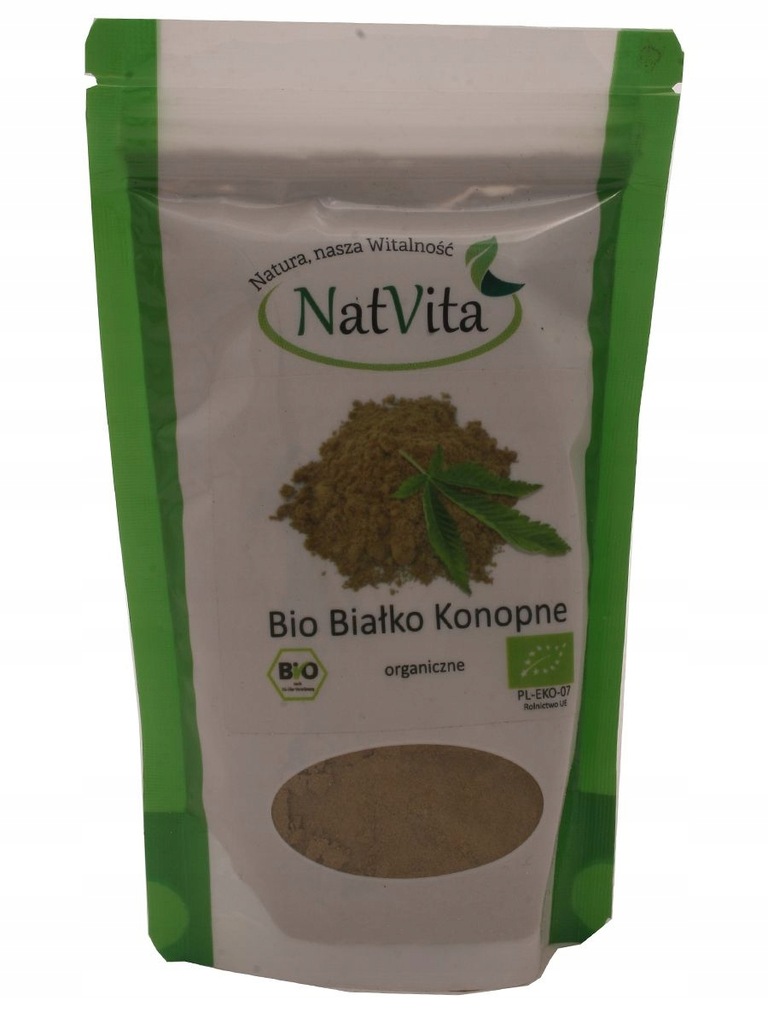 Białko konopne BIO organiczne - NatVita - 150g