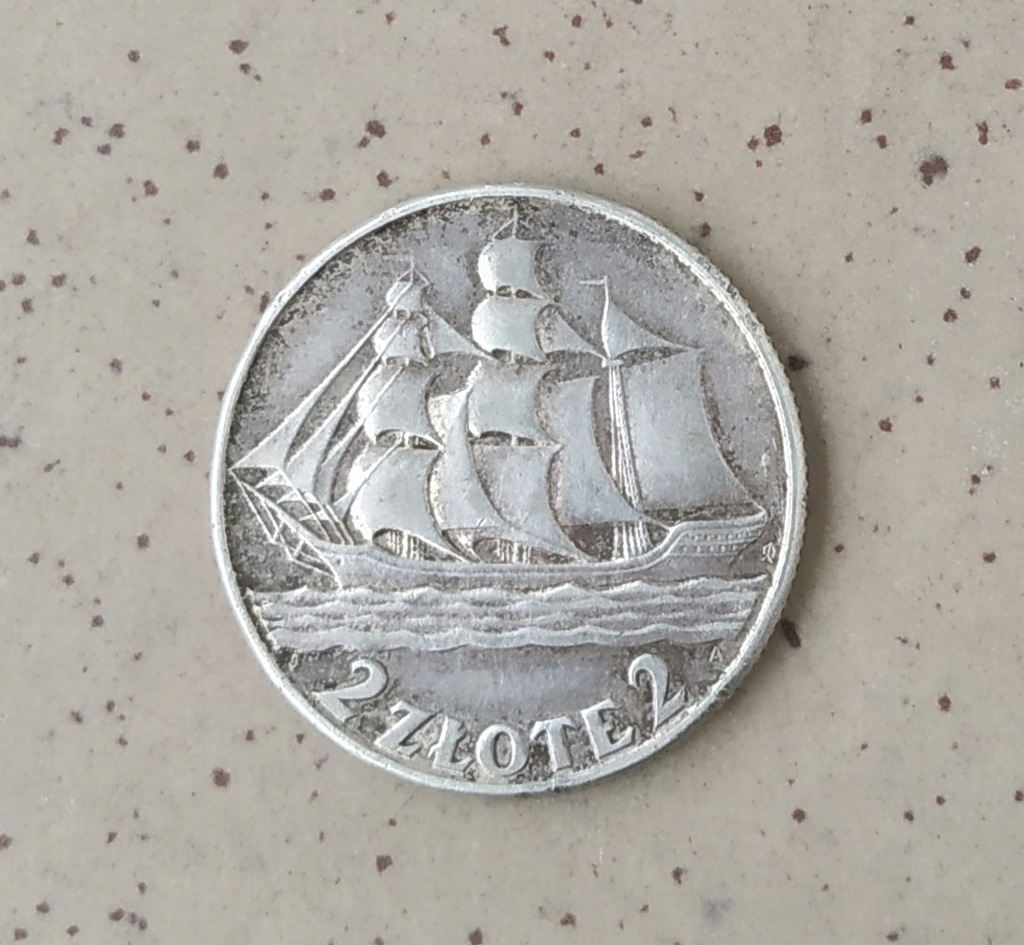 Sprzedam BCM 2 zł żaglowiec 1936 r.