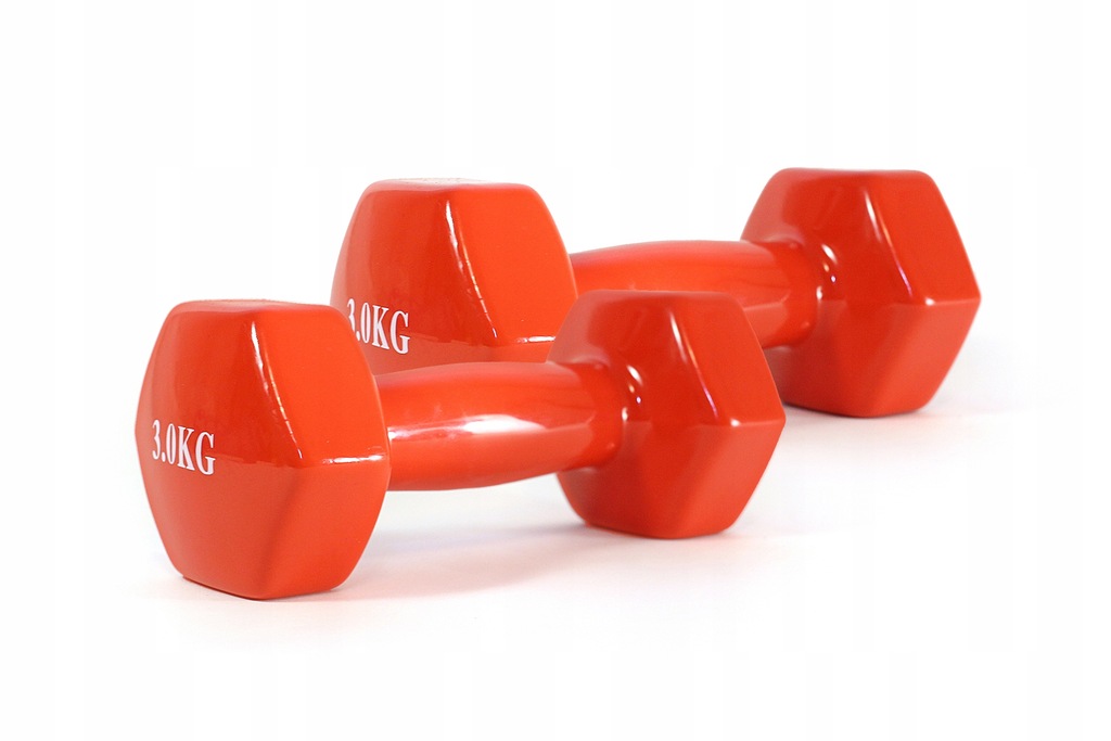 Hantle fitness neoprenowe 2x3kg zestaw hantli