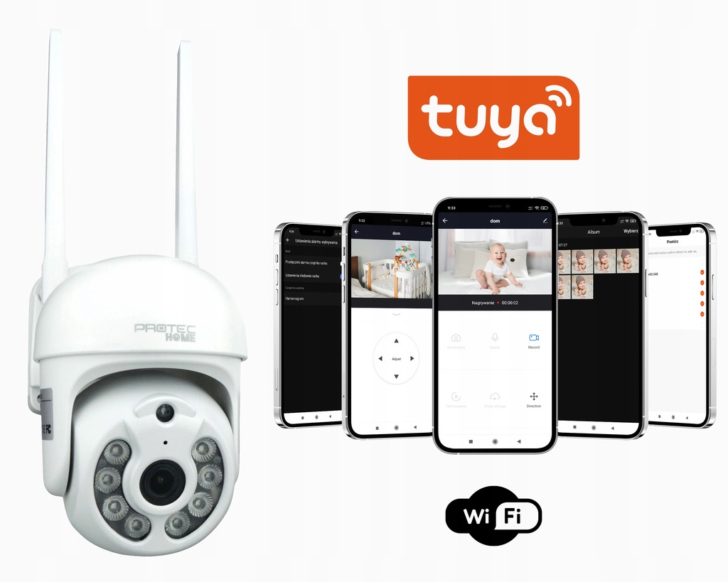 Купить Уличная домашняя IP-камера Wi-Fi FullHD Tuya: отзывы, фото, характеристики в интерне-магазине Aredi.ru