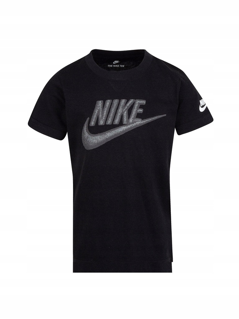 NIKE CZARNY T-SHIRT Z LOGO__116-122_ZP__VXE