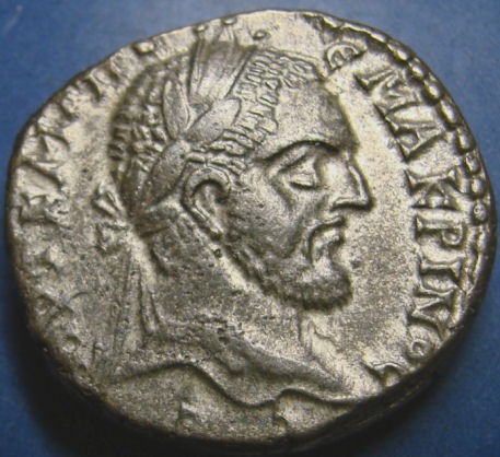 Macrinus. TETRADRACHMA. Heliopolis. RZADKOŚĆ !