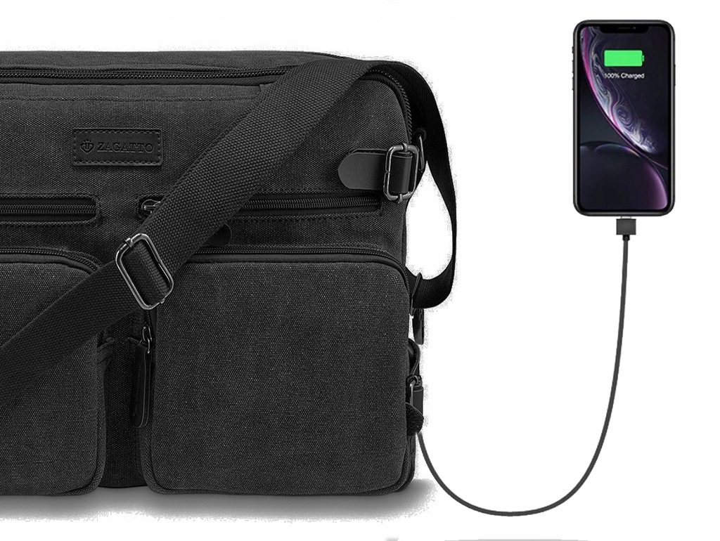 Купить ZAGATTO Мужская сумка-рюкзак на каркасе, USB-розетка: отзывы, фото, характеристики в интерне-магазине Aredi.ru
