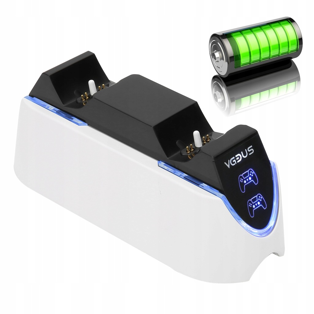 ŁADOWARKA STACJA ŁADUJĄCA DO 2X PADÓW PS5 BIAŁY