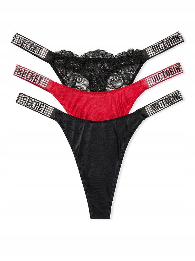 Majtki Stringi Zestaw Victoria's Secret r. M box - 11650656913 -  oficjalne archiwum Allegro