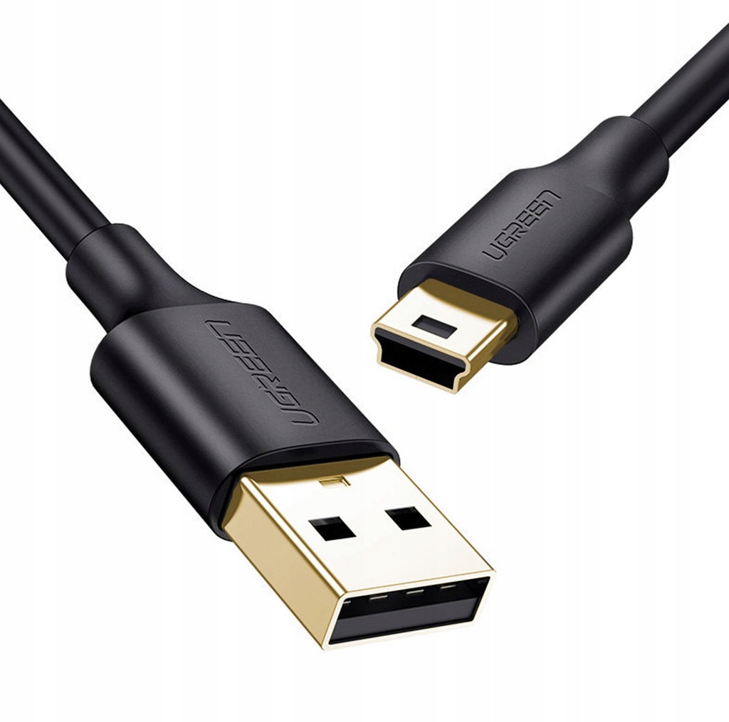 Kabel Ugreen USB - mini USB 2m, 480 Mbps, czarny