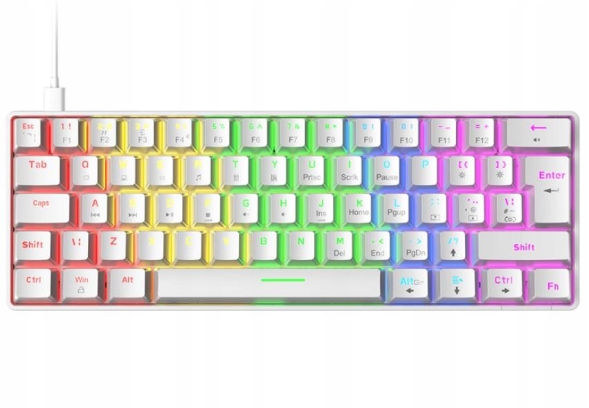 Купить МЕХАНИЧЕСКАЯ КЛАВИАТУРА 60% RGB-СВЕТОДИОД ИГРОВОЙ B/СЕРЫЙ ...