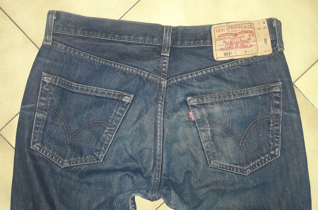 Spodnie męskie jeans Levis 501 W32L30