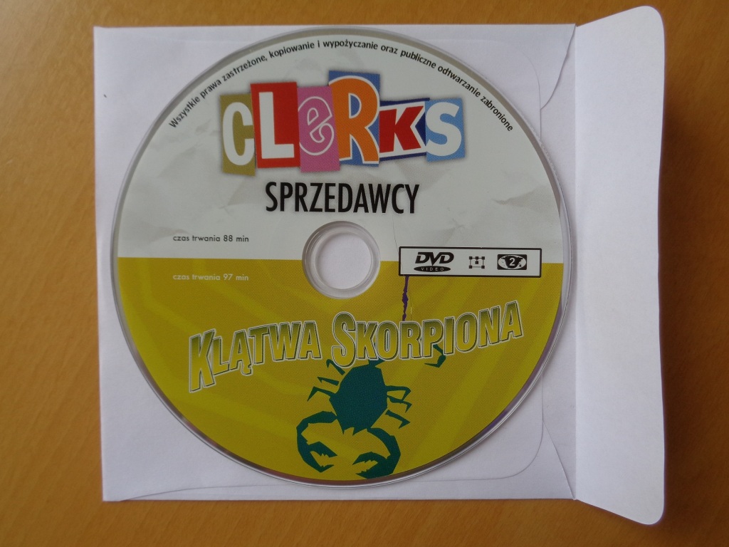 Clerks sprzedawcy+Klątwa skorpiona