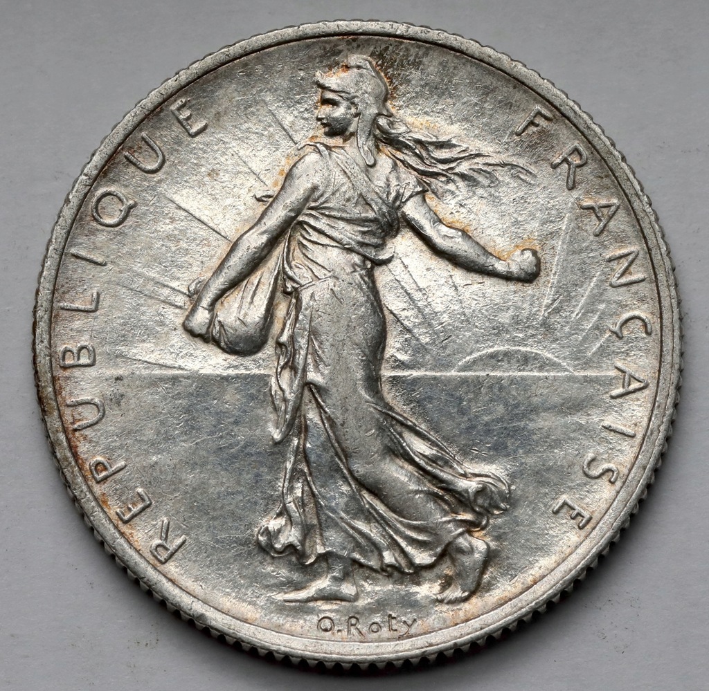 2392. Francja SREBRO 2 franki 1916