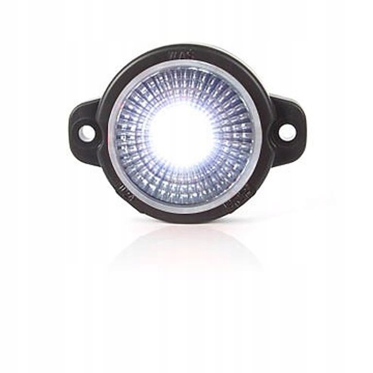 LAMPA OBRYS.BIALA LED FI45 PRZYKRECANA, 12/24V, PRZEWOD, SZER.57.5, LED PUN