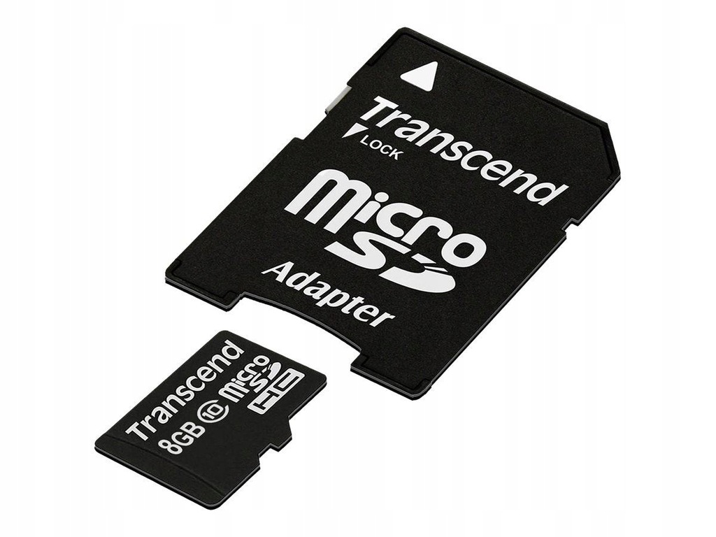 TRANSCEND TS8GUSDHC10 Transcend karta pamięci Micro SDHC 8GB Class 10 +