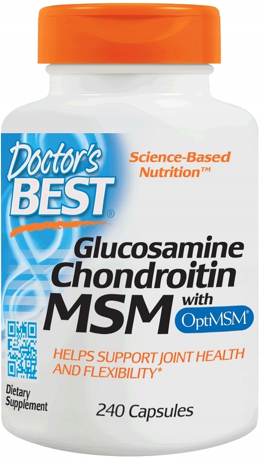 Dr Best Glucosamine Chondroitin MSM CHRZĄSTKA 240k