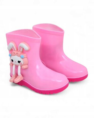 RÓŻOWE KALOSZE DAMSKIE RABBIT FUN 25
