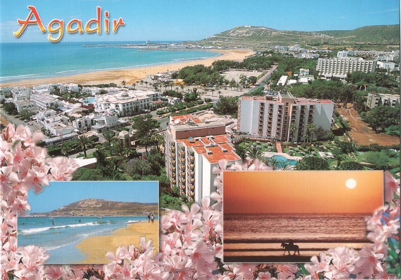 MAROKO - AGADIR - WIDOK MIASTA + CENTRUM i ATLAS - 2000R