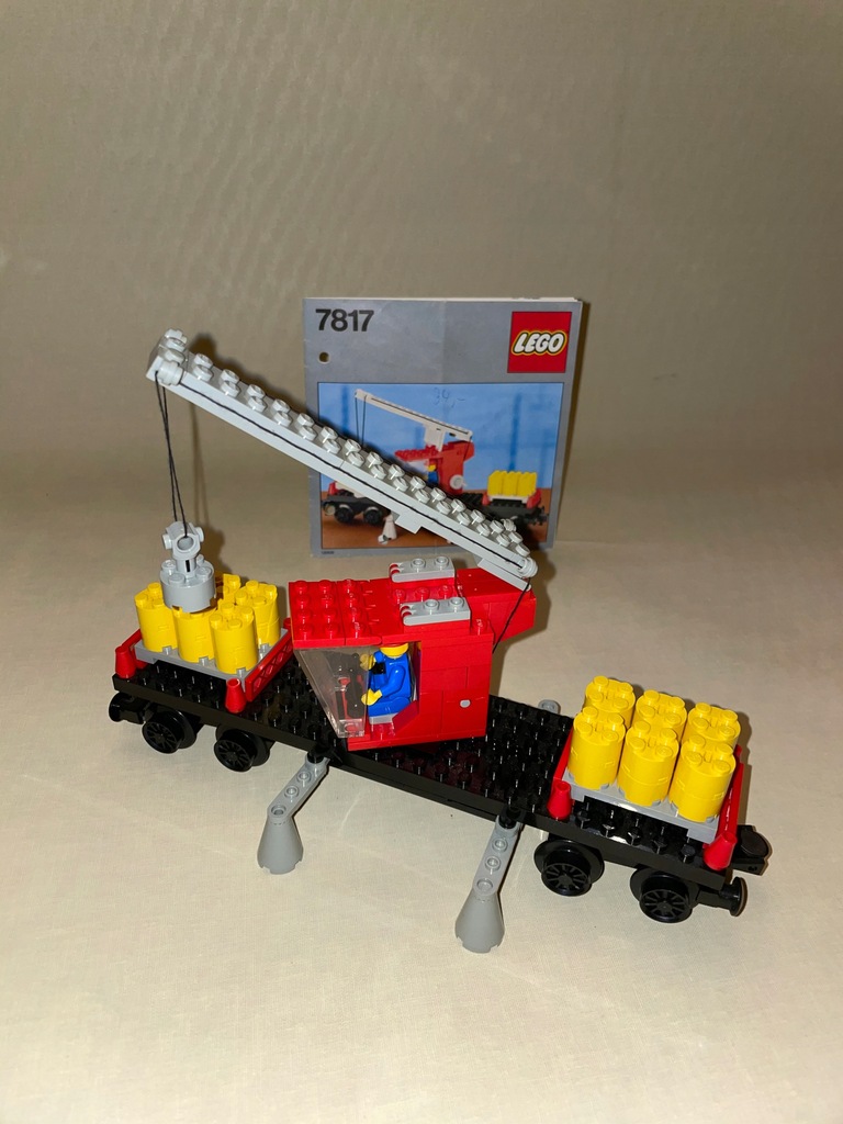 Lego Train 7817 Crane Wagon z 1985r