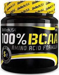 BIOTECH USA 100% BCAA 400g 2:1:1 AMINOKWASY +FREE