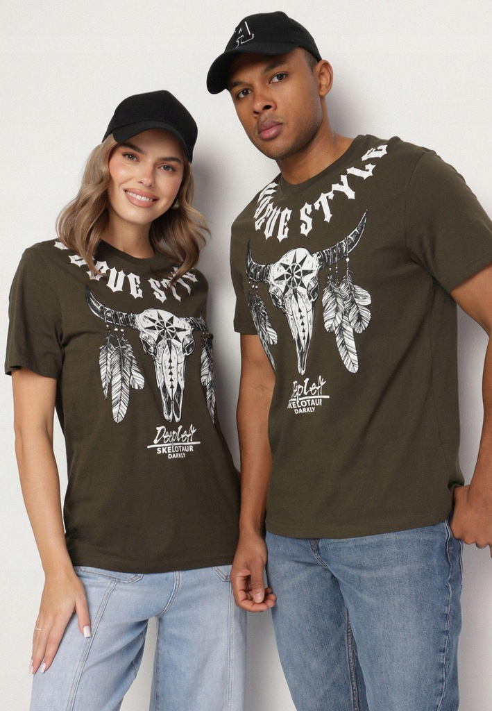 Born2Be Ciemnobeżowy T-shirt damski M