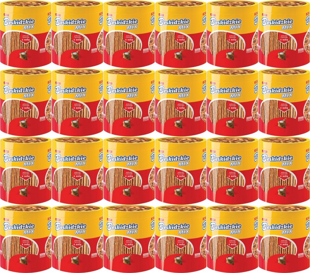 Beskidzkie Mix paluszki precle w tubie 300g x24