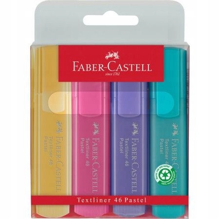 Zakreślacz 1546 pastel ETUI 4szt. FC154610 FABER C