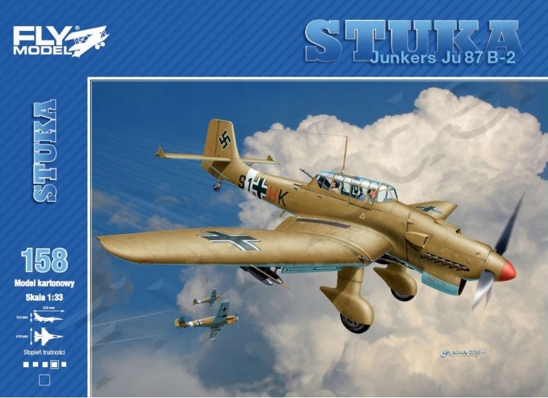 1:33 Junkers Ju 87 B-2 Stuka FLY MODEL 158