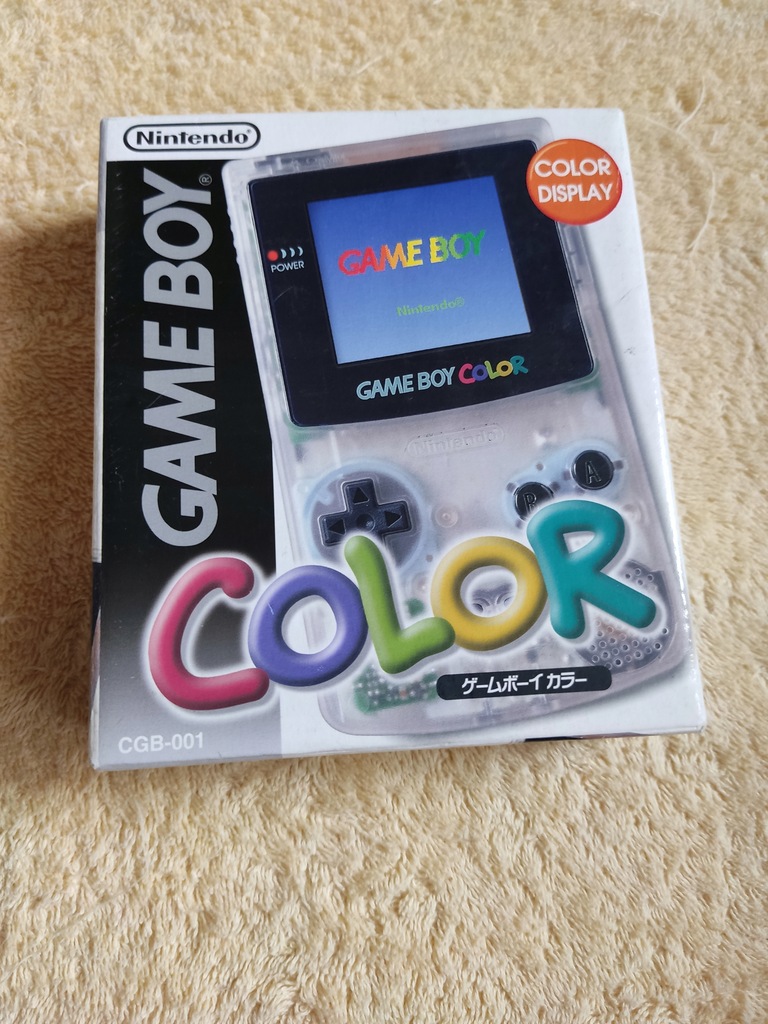 Nintendo Game Boy Color Clear+box+instrukcja