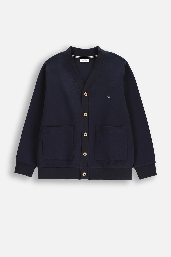 Rozpinany Sweter Chłopięcy Granatowy Elegancki Wizytowy 164 Coccodrillo WC5