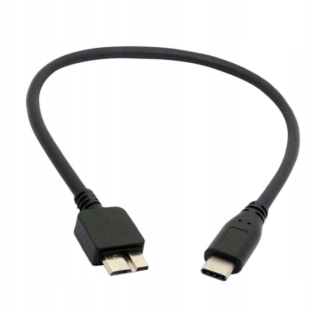 Kabel USB typu C (USB C) do Micro B (Micro USB).