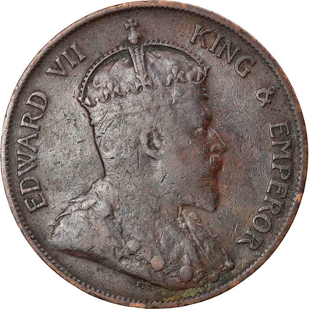 Moneta, Hong Kong, Edward VII, Cent, 1902, VF(30-3
