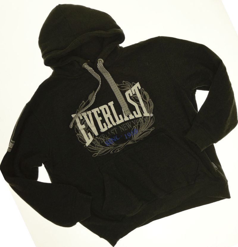 EVERLAST _ SIWA DRESOWA BLUZA Z NAPISEM _ L