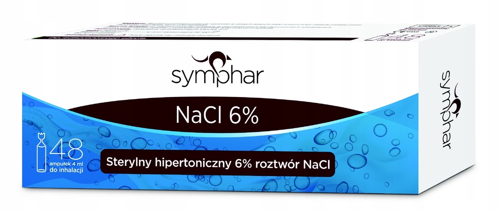 SYMPHAR BABY Sól do Inhalacji NaCl 6% 48 x 4 ml