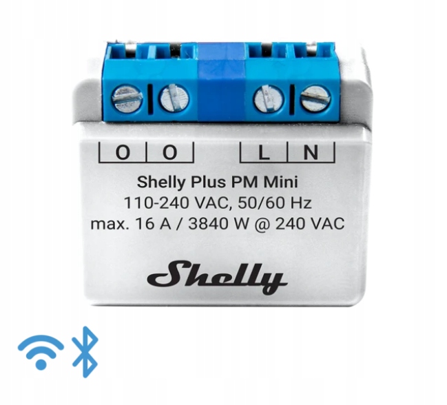 MONITOR ENERGII SHELLY PLUS PM MINI WIFI LICZNIK INTELIGENTNY BLUETOOTH