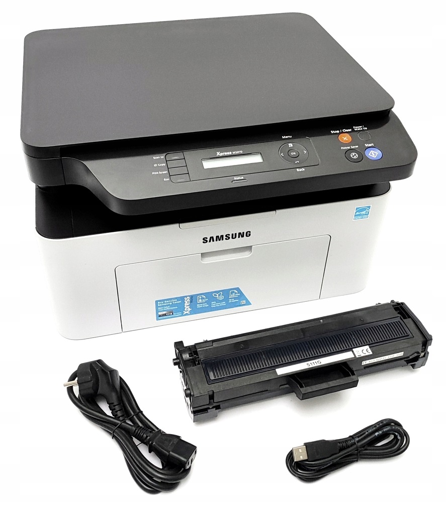 Samsung Xpress M2070, (30-50K), pełen toner 100%, kable