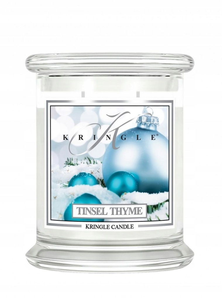 Świeca zapachowa Kringle Candle - Tinsel Thyme - ś