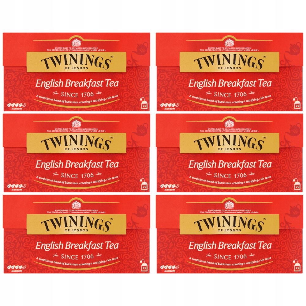 Twinings Herbata English Breakfast ekspresowa x6