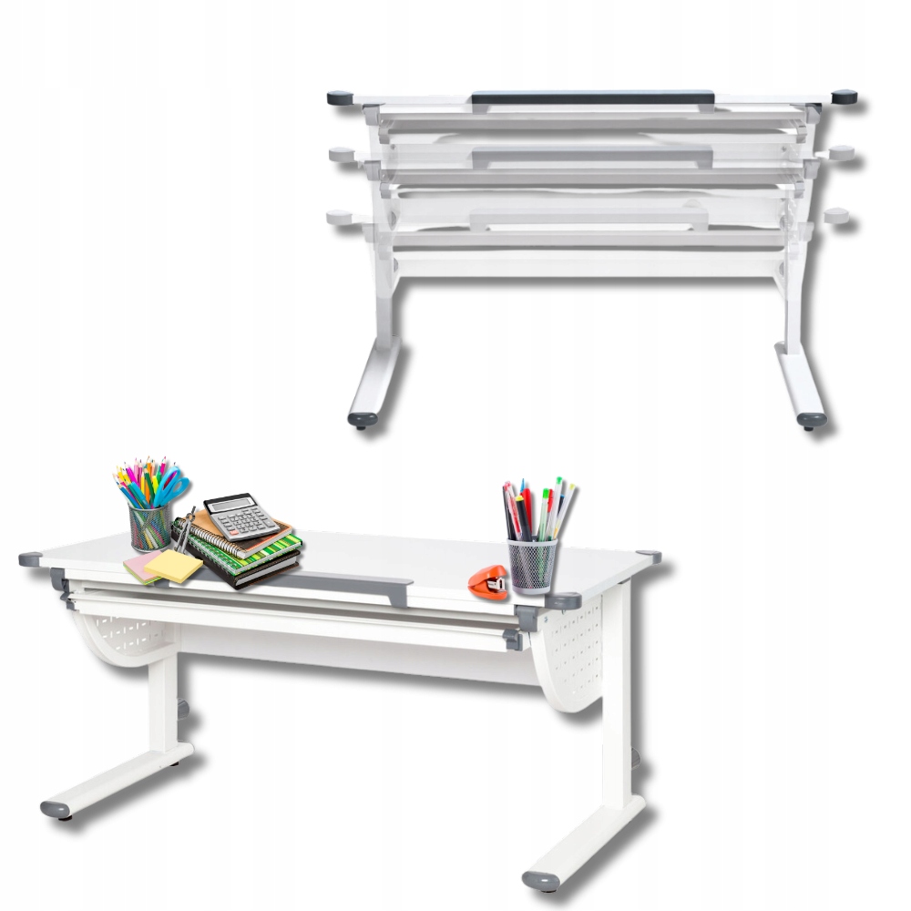 [OUTLET] LIVARNO BIURKO DLA DZIECI REGULACJA BIAŁE