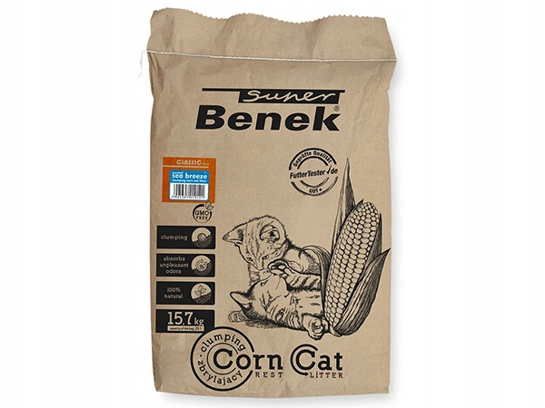 Super Benek Corn Cat Classic Morska Bryza 25L